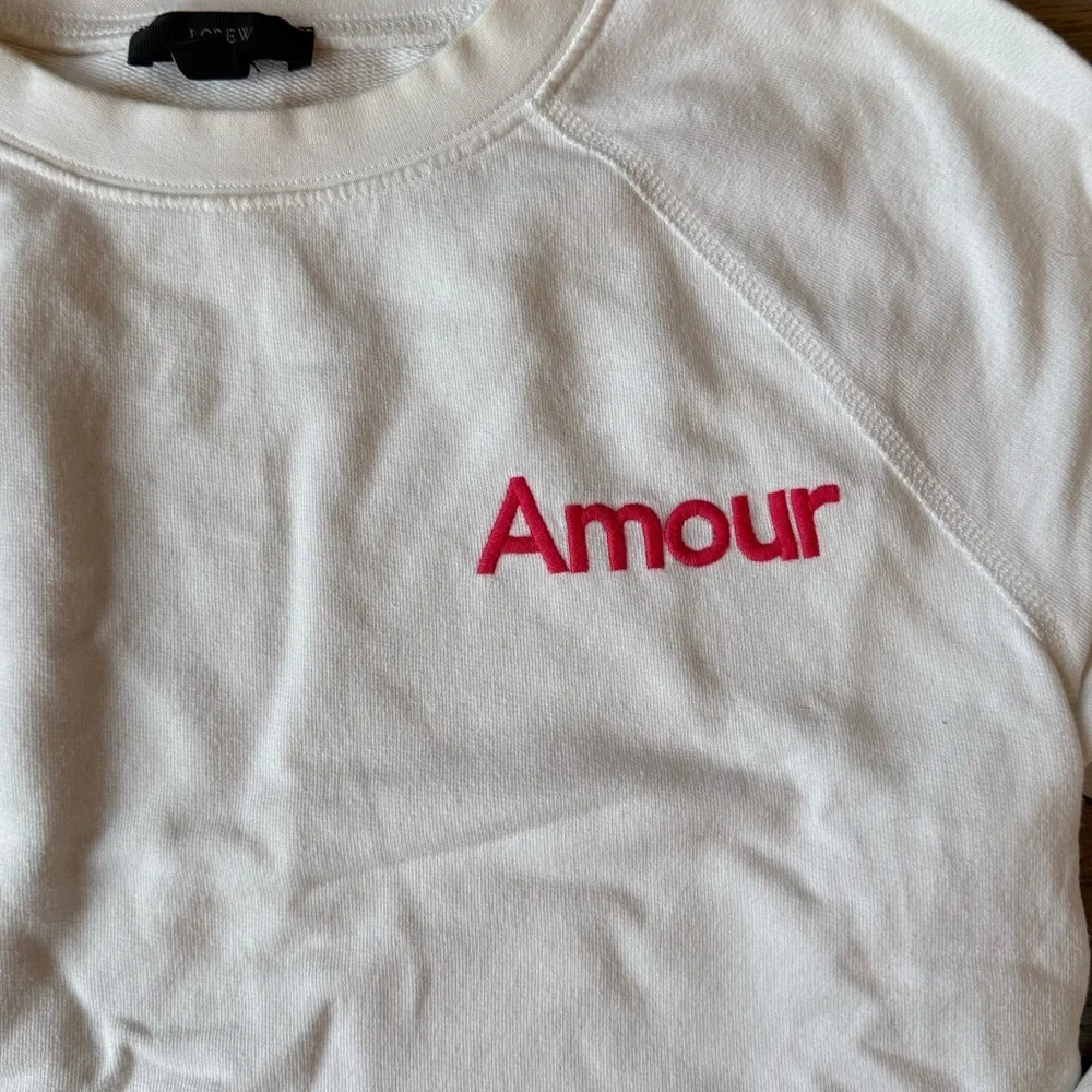 J. Crew XS White Amour Sweatshirt